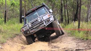 V8 Landcruiser nearly rolls over twice [upl. by Vilma817]