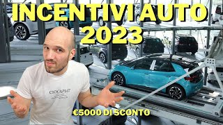 INCENTIVI AUTO 2023 Tante nuove Auto Elettriche in SCONTO [upl. by Ennirac]