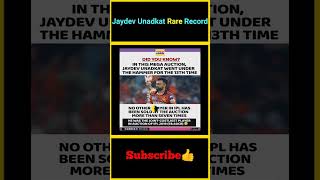 Jaydev Unadkat Rare Record in IPL Auction  factsmaavalite ipl jaydevunadkat [upl. by Semela]