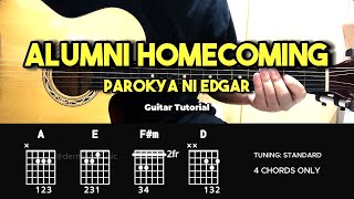 Alumni Homecoming  Parokya Ni Edgar  Easy Guitar Chords Tutorial For Beginners guitarlesson [upl. by Ahsakal336]