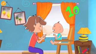 Counting Song for Babies and Toddlers  0 5 10 slow by ELF Learning [upl. by Imit523]