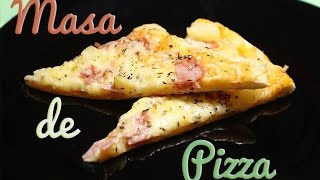 MASA PIZZA ITALIANA  MASA PIZZA CASERA [upl. by Davie481]