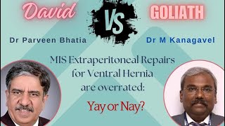 Debate IPOM plus vs eTEP RS for Ventral Hernia repair  DrParveen Bhatia  HSICON2024  Indore [upl. by Button]