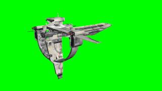 3D objects  space warship  free green screen [upl. by Jori54]