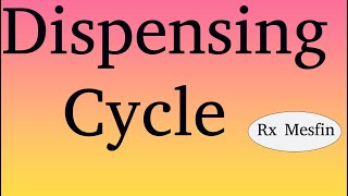 Dispensing process  Cycle  Steps [upl. by Hart]