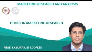 Lecture36 Ethics in Marketing Research [upl. by Henriques918]