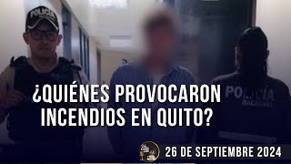 Tres presuntos pirómanos detenidos en Quito  La barcaza turca no funciona al 100 [upl. by Lesko]