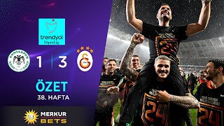 MERKUR BETS  T Konyaspor 13 Galatasaray  HighlightsÖzet  Trendyol Süper Lig  202324 [upl. by Edaj]