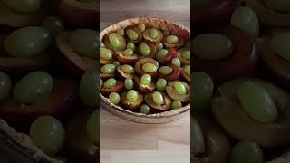 Tarte aux prunes et aux raisins sanslactose sansgluten sanslactosesansgluten recettefacile [upl. by Osman]