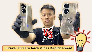 Huawei P50 Pro Back Glass Replacement [upl. by Alinna]