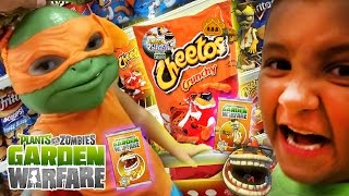 Shopping for Plants vs Zombies Cheetos WHERE ARE YOU w Dad Mike amp Chase Garden Warfare DLC [upl. by Romalda]