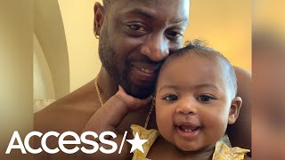 Dwyane Wade Catches Daughter Kaavia Making Epic Kitchen Mess And Her Reaction Is Priceless [upl. by Ikairik]