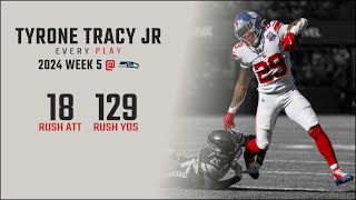 Tyrone Tracy Jr Week 5 Replay Every Run  Seattle Seahawks [upl. by Chilcote]