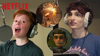 In the Booth with the Cast of Guillermo del Toros Pinocchio  Netflix [upl. by Tan766]