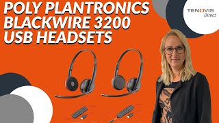 POLY PLANTRONICS BLACKWIRE 3200 Headset Review – Blackwire 3210 3215 3220 amp 3225 [upl. by Pendleton727]