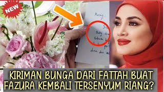 Terkini Kiriman bunga dari Fattah mempunyai maksud yang tersirat patutlah Fazura nampak bahagia [upl. by Yoral873]