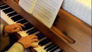 Grade 8 piano ABRSM A2 Prelude in A Bach 20132014 [upl. by Anauqed]