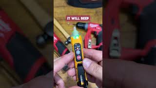 How To Use A Non Contact Voltage Tester shorts construction diy electrical [upl. by Reham]