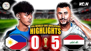 Philippines vs Iraq Highlights  2026 FIFA World Cup Qualifiers [upl. by Latty]