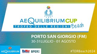 🔴 TDR Beach Volley 2024  Porto San Giorgio  Martedì 30072024  Sessione mattutina [upl. by Eyanaj777]