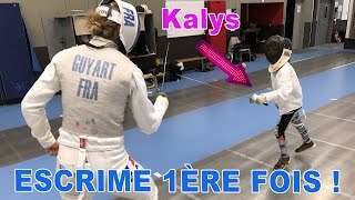 VLOG • ESCRIME PREMIERE FOIS POUR KALYS amp ATHENA avec Astrid Guyart  Studio Bubble Tea Sport [upl. by Yasibit605]