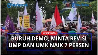 Gerakan Buruh Maksimal Datangi Kantor Gubernur Sumut Minta Revisi UMP dan UMK Naik Sebesar 7 Persen [upl. by Eehc]