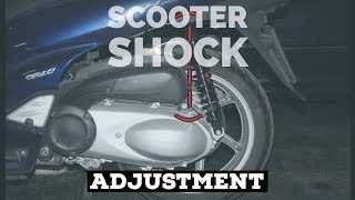 how2 adjust scooter SHOCK ABSORBERs  BITUBO for Honda SH300i  FMPSolid PASSion [upl. by Scheers822]