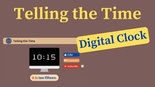 Review 2  Telling the Time in English  Digital Clock [upl. by Hinkel434]