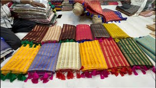 From 199 Chickpet Bangalore wholesale SareesSingle saree courier available [upl. by Sherye145]