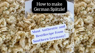 GERMAN SPAETZLE RECIPE  OMAS SPAETZLE RECIPE FROM GERMANY [upl. by Odetta]