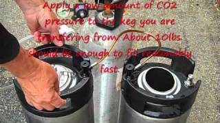 beer transfer keg to keg0001wmv [upl. by Nylia]