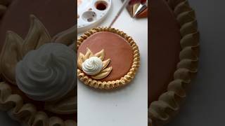 Pumpkin pie cookie🥧 recipes and supplies linked in my bio cookiedecorating asmr satisfying [upl. by Milak]