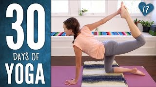 Day 17  Happiness Boost Yoga  30 Days of Yoga [upl. by Ahsaya]