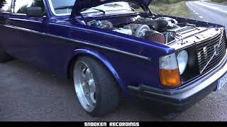 VOLVO 240 B230 705WHP  NO TRACTION TEST DRIVE [upl. by Annoerb]