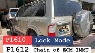 P1610 Lock Mode  P1612 Chain of ECMIMMU  P1610 Nissan Patrol [upl. by Aciamaj]