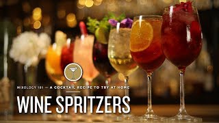 Mixology 101  Wine Spritzers [upl. by Anairb16]