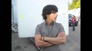 Joe Jonas on the CAMP ROCK 2 Set [upl. by Oag]