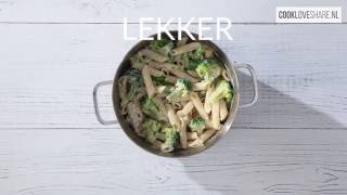 Romige pasta met broccoli  CookLoveShare [upl. by Broderick284]