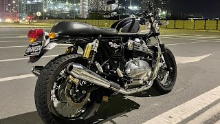 Royal Enfield Interceptor 650 sounds amazing Sound check [upl. by Anaid]