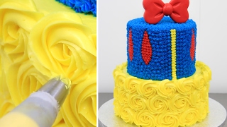 Amazing Buttercream Cake Decorating  Cool Idea to Decorate a Cake [upl. by Wilburn]