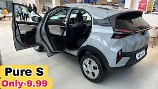 Tata Nexon Pure S 2024  Nexon Base model Sunroof Features Price Interior  Nexon RealLifeReview [upl. by Anoirtac]