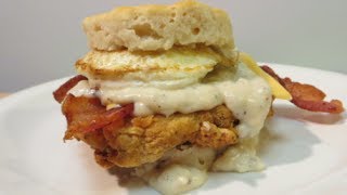 Country Fried Chicken Biscuit [upl. by Fosque333]