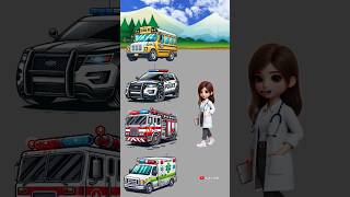 help the police find the right car cartoon funny shortvideo [upl. by Roer]