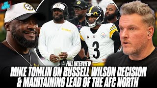 Coach Mike Tomlin Talks Controversial Russell Wilson Decision amp If Hard Knocks Is A Distraction [upl. by Noirad279]