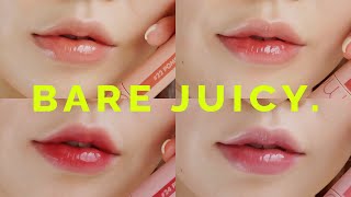 Romand Juicy Lasting Tint Swatches amp Review 🍇 Bare Juicy  롬앤 쥬시래스팅틴트 베어쥬시 전색상 발색 amp 리뷰 [upl. by Poliard]