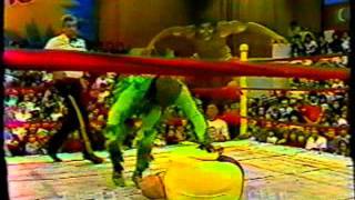 Titanes en el Ring  Richard Shuman vs El Hombre Vegetal [upl. by Fortunato]