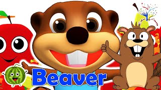 The Animals Sounds Song  Beaver Song  EduFam Nursery Rhymes amp Kids Songs beavers animals funny [upl. by Berg56]