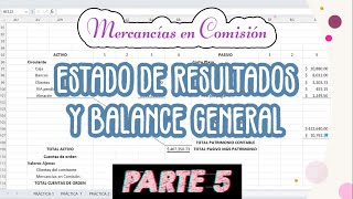 PRÁCTICA 2  MERCANCIAS EN COMISIÓN  PARTE 5 ESTADOS FINANCIEROS [upl. by Enrobyalc]