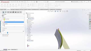 Flatten Surface in SOLIDWORKS [upl. by Neva274]