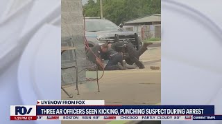 3 officers suspended after viral video catches beating  LiveNOW from FOX [upl. by Renraw]